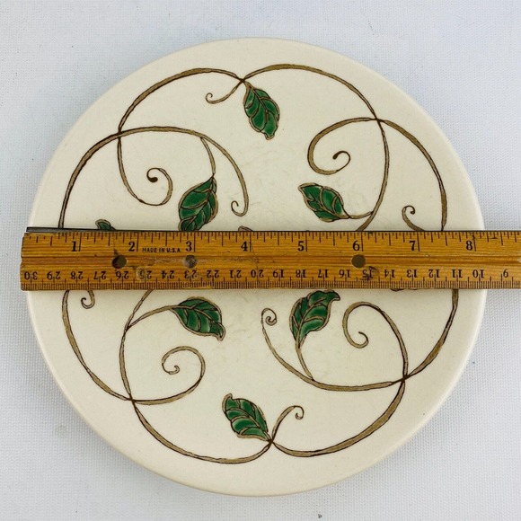 Pfaltzgraff Mission Flower Lot of 6 Coupe Salad Plates 8" Micro Dishwasher Safe - Picture 4 of 4